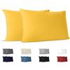 Dreamzie Federa Cuscino Cotone 40x70 cm Giallo (Set da 2), OEKO-TEX