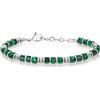 SIUMAL Bracciale Uomo Boho in Acciaio Inossidabile, Bracciale con Perline da Uomo, Gioielli Regalo per Marito, Padre e Amici