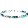 SIUMAL Bracciale Uomo Boho in Acciaio Inossidabile, Bracciale con Perline da Uomo, Gioielli Regalo per Marito, Padre e Amici