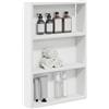 vidaXL Armadio da bagno a muro Bianco 40 x 10 x 60,5 cm, Mobile bagno moderno, ripiano rettangolare, storage funzionale, soluzione salvaspazio, design elegante