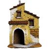 Chianese Casa per Presepe Casetta Realizzata a Mano in Legno e Sughero per Realizzazioni di Scenari Presepiali per Pastori da 4 cm H11 L16 P10,5