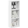 vidaXL Armadio da bagno a muro con lo scaffale Bianco 20 x 10 x 50 cm, Mobile bagno moderno, ripiano rettangolare, storage funzionale, soluzione salvaspazio, design elegante