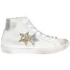 2Star SNEAKERS HIGH BIANCO-GHIACCIO-ORO