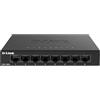 D-Link DGS-108GL Switch Unmanaged Gigabit a 8 porte, senza ventole, struttura in metallo, posizionamento su desktop, plug-and-play, EEE 802.3az
