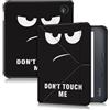 Yiernuo Custodia per Kobo Libra Colour 2024/Libra 2 2021/Vision 6 2021 7 Pollici eReader,Ultra Sottile Cover con Funzione Supporto,Don't Touch