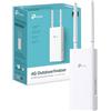 TP-Link Archer MR402-Outdoor Router 4G LTE Esterno, WiFi AC1200Mbps Dual Band, IP65 Impermeabile, Supporto PoE/DC, Cat4 fino a 150Mbps, Tecnologia OneMesh, Installazione a Palo/Parete, Plug&Play