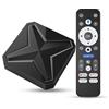 Pulsefell Android 14.0 TV Box, Android TV Box 8k HD 2GB RAM 16GB ROM RK3518 Quad Core Cores A53 Mali 450 MP2 GPU Supporto 2.4/5.8G WiFi 6 10/100 Ethernet BT 5.4 Intelligente TV Box