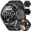 LIGE Smartwatch Uomo Chiamata e Assistente Vocale, Orologio Fitness Impermeabile 5ATM con Notifiche Messaggi, Contapassi, Cronometro Orologio Sportivo per Android iOS, 1829-J