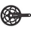 Shimano Road FC-R345 - Guarnitura compatta 2 x 9 velocità, 170 mm, colore: Nero