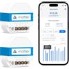 Meross Interruttore WiFi Matter MSS815, 2 Pcs | Filo Neutro Richiesto | Controllo Luce e Monitoraggio Consumi Elettrici | Configurazione Rapida | Compatibile con Apple HomeKit, Alexa e Google Home
