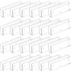 QUARKZMAN 24Pcs Connettori In Plastica Per Vetro, Adatti Per Morsetti A 180 Gradi Per Vetro Spesso 6mm, Supporto Per Fissaggio Senza Cornice Per Acquari Scaffali Espositivi, Trasparente