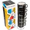 Grupo Erik Friends Set 6 Tazze 150 ml | Set Tazze Colazione Ceramica | Impilabili, con Supporto Metallico, Adatte Lavastoviglie e Microonde, Friends Gadget, Tazzine Caffè Particolari