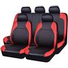 YoQIK Auto Set Coprisedili Universale per Renault Clio 4,Pelle PU Anteriori Posteriori Copri-Sedile Completo Impermeabile Comfort Accessori Interno,E