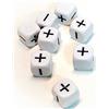 Dice4friends 70718 - Set di dadi Fate/Fudge White (8)