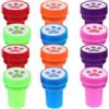 WHAMVOX Set 12 Pezzi Timbri Fai da Te a Forma di Zampa di Cane, Timbro in Plastica Colorata, Kit Creativo per attività Artistiche e Diari, Giocattolo Educativo per Scuola e Casa