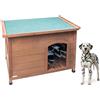 AqpetFriends Baita Cuccia In Legno per Cane Con Tetto Apribile