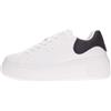 Armani Exchange Sneaker da Donna Super, High Sole, OPT White Blue, 35.5 EU