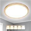 Peasur Plafoniera LED Soffitto, 3000/3500/4000/5000/6500K 18W IP54 Impermeabile Lampada da Soffitto, Sottile Plafoniera Bagno per camera da letto, Cucina, Soggiorno, Balcone, Ø22cm