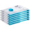 SilverRack Sacchetti sottovuoto per vestiti [6 pezzi] in 40 x 60 cm - Senza BPA - Sacchetti sottovuoto per vestiti, cuscini e giacche (Sacchetti sottovuoto per vestiti e piumoni, 6x Small (40x60 cm))