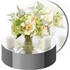 CEUQIESO 10 pezzi di decorazioni da tavolo a specchio rotonde in acrilico per decorazioni da tavolo, portacandele a specchio, per matrimoni, Natale, da parete, decorazione per feste (12 pollici/30 cm