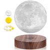 DIDWI Lampada lunare a levitazione Levitazione magnetica Stampa 3D Lampade galleggianti al chiaro di luna Sfera LED Luci notturne Luna Decorazioni per la camera Regalo creativo per bambini Amici (3 colori)