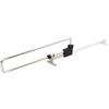 Amig - Appendiabiti estraibile - 350 mm - Acciaio resistente - Porta grucce estraibile per abiti - Ideale per armadi e cabine armadio - Design compatto e funzionale - Colore argento