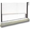 Necool K. & N. Schurwolle 551 - Paraspifferi in lana vergine per finestre, 150 cm, colore: Naturale