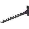 Metafranc Ventilatore appendiabiti nero - 330 x 28 mm - portata 20 kg - Materiale stabile - funzione pieghevole salvaspazio / asta appendiabiti / gancio da parete / gancio pieghevole / gancio per