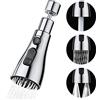 OSDUE Kit Aeratore, Rubinetto da Cucina Testa a Spruzzo, 360 ° Girevole Lavello Rubinetto Gorgogliatore, G1/2 Filtro Per Risparmio Idrico, Modalità Stream/Modalità Spray/Modalità Doppio Getto D'acqua