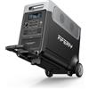AFERIY - Generatore Elettrico Portatile 3600 W, Batteria Di Emergenza LiFePO4 3840 Wh, Con Applicazione, Ricarica Rapida 1,5 H, Presa Ue 220-240 V, UPS, Generatore Solare Per Campeggio/Famiglia