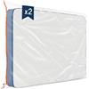 Dreamzie - Coprimaterasso Demenagement con pratica zip - Custodia in plastica portaoggetti materasso - Coprimaterasso 90 x 190 /200 cm (spessore 30 cm) in plastica - Set di 2