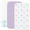 Sweety Fox Lenzuola Next To Me 3-in-1 - Lenzuola Culla Cododo con Angoli (Set da 2) + 1 Coprimaterasso Impermeabile con Elastico - 50 x 83 cm - Per Culla Co-sleeping, Lettino - Bimbo e Bimba - Spazio