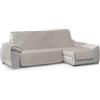 textil-home Textilhome Copri divano con Penisola Destro, Copridivano Chaise Longue CIRCUS - Salvadivano Trapuntato Universale con Bracciolo, Antimacchia, 240 cm, Avorio