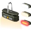 BougeRV Lampada da campeggio con 3200 mAh, luce sensore ricaricabile, 380 lumen, luce campeggio con gancio e magnete, per campeggio, viaggi, emergenza, nero