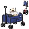 WOLTU Carrello con Ruote Pieghevole da Spiaggia, Blu