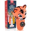 Eurocali Borraccia Termica per Bambini Acciaio Inox Senza BPA 520ml - CapsHero Tigre Tiger Teo Borraccia Riutilizzabile Antiodore Doppia Parete 230x70mm - Caldo 12h Freddo 24h - Collezione My Forever Friends