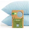 Dreamzie - 100% Cotone Biologico - Federe Cuscino Letto 30x30 cm Cotone Biologico - Set da 2 - Blu - Federe Cuscino Letto 30x30 con Zip - Oeko-Tex