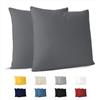 Dreamzie Federa Cuscino Cotone 30x30 cm Antracite (Set da 2), OEKO-TEX