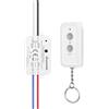 DEWENWILS Interruttore Wireless per Illuminazione, 1 Ricevitore e 1 Telecomando con Batteria, Portata di 30 m, Nessun Ricablaggio Necessario, Kit Interruttore RF 433Mhz per Lampade fino a 2300W