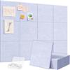 Lifewit Bacheca in feltro adesiva decorativa, Set da 12 Pannelli-120x90 cm, perfetta per appunti e foto in ufficio o casa, 50 puntine incluse, alternativa alla sughero, Viola Pervinca
