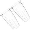 DRESSOOS 2 Pezzi Bicchieri Blender in PC da 650ml con Scala Precisa, Ricambio per Frullatore, Tazza Mescolante per Smoothie e Bevande