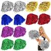GAOUTO 12 pompon da cheerleading: pom poms da cheerleading con manici pom, pallina da cheerleader a mano, bellissimi pompon da cheerleader, per competizioni sportive, danza, cheers adulti e bambini