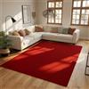 SIMPEX Tappeti a pelo corto, Unicolor - Monocroma, Tappeto Rosso, 120 x 170 cm, Tappeti in stile moderno, Tappeto soggiorno