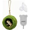 CYUXING 1 pezzo Accessorio per terrario per geco crestato fatto a mano, nascondiglio per rettili, amaca naturale sospesa, per accessori per terrario per geco crestato, drago barbuto grotto