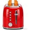 Aigostar Tostapane Vintage, 2 Fette con Fessure Extra Larghe, 4 Funzioni con Funzione Bagel, Tostapane, 6 Livelli di Tostatura, Acciaio Inossidabile, Vassoio Raccogli Briciole Rimovibile, 800W