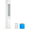 LIFERUN Ventilatore a torre, telecomando, climatizzatore a 3 livelli con raffreddamento ad acqua, oscillazione a 46°, timer 12 ore e modalità sleep, per ufficio/casa, silenzioso, 4 modalità di