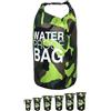 DonDon Dry Bag Borsa Impermeabile da 2l, 5l, 10l, 15l, 20l, 30l con Tracolla - Mimetica 5 Litri