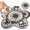 OSDUE Tappeto Olfattivo Cane, 60cm Foraggiamento Tappeto per Cani Addestramento Foraggiamento di Animali Lavabile Antiscivolo Tappetino Puzzle di Snuffle Giocattolo per Cani Attivazione Mentale Cane B