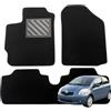 MTC Automotive Tappetini Yaris II Toyota 2005-2011, Su Misura, Set 4 Pezzi Neri