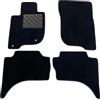 MTC Automotive Tappetini per Mitsubishi L200 Double Cab 2006-2014- Restyling 2014- Su misura, antiscivolo, battitacco in gomma rinforzata, bottoni di fissaggio